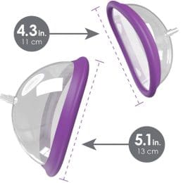 FANTASY FOR HER - RECHARGEABLE CLITORIS SUCTION PUMP KIT SIZE S/L 2